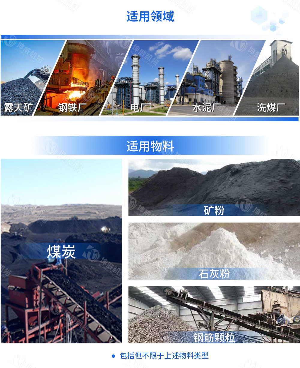 DTII帶式輸送機(jī)適用范圍